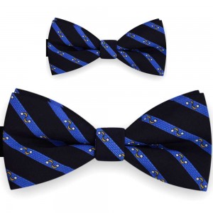 Papioane tată fiu, bleumarin, clasic, imprimeu valuri